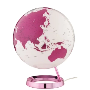 mappamondo luminoso-arredo- fucsia -wdesign-macerata-marche