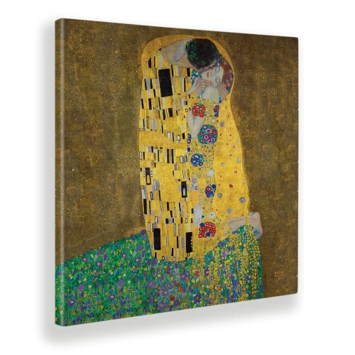 Quadro-Il-bacio-Klimt-soggiorno-arredo-muro-wdesign-macerata-marche-MUQSGB010