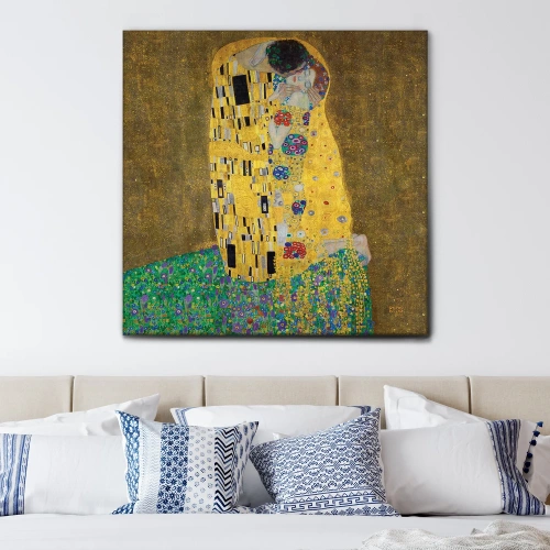 Quadro-Il-bacio-Klimt-soggiorno-arredo-muro-wdesign-macerata-marche-MUQSGB010