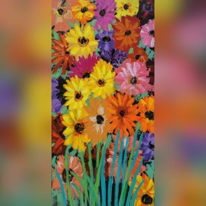 Quadro - olio su tela - telaio - Flowers - wdesign - macerata - marche