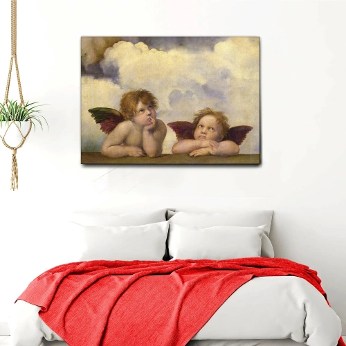 quadro-angeli-soggiorno-arredo muro-classico-wdesign-macerata-marche