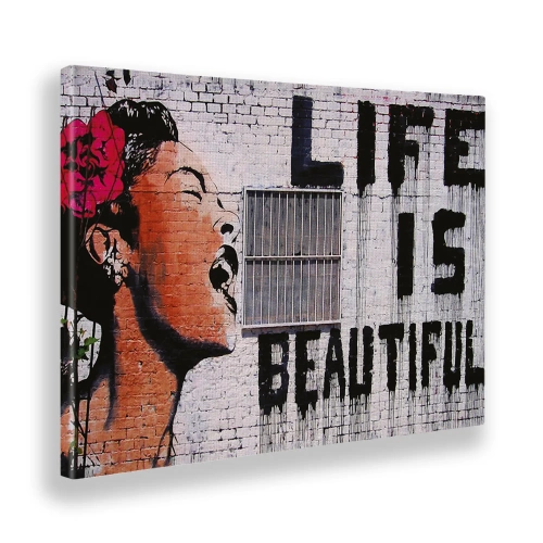 Quadro Life is Beautiful - moderno - arredo muro - wdesign - macerata - marche