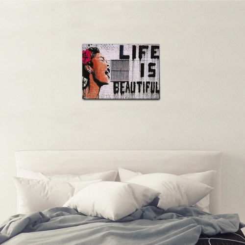 Quadro Life is Beautiful - moderno - arredo muro - wdesign - macerata - marche