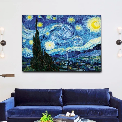 Quadro Notte stellata - soggiorno - arredo muro - wdesign - macerata - marche - marche