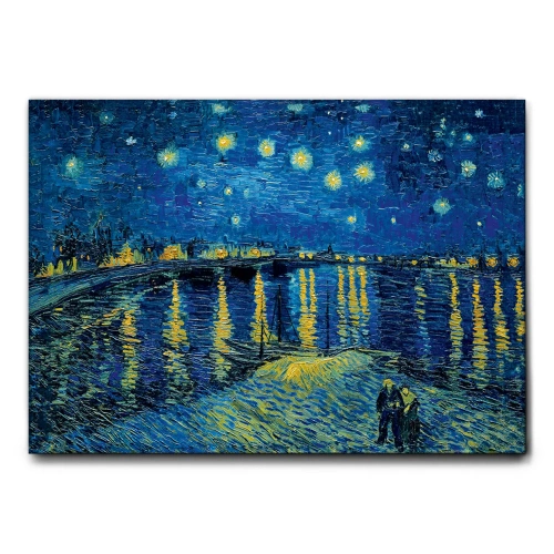 Quadro Notte stellata sul Rodano - soggiorno - arredo muro - wdesign - macerata - marche