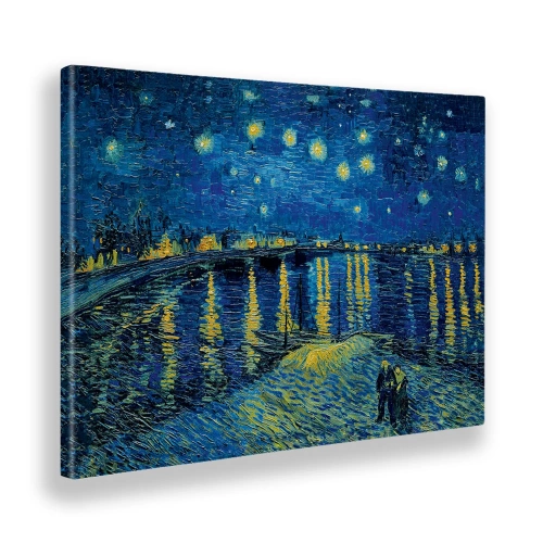 Quadro Notte stellata sul Rodano - soggiorno - arredo muro - wdesign - macerata - marche