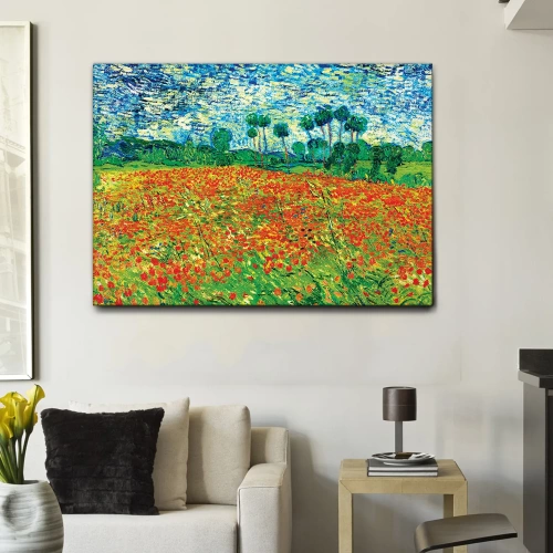 Quadro Poppy fields - astratto - arredo muro - wdesign - macerata - marche