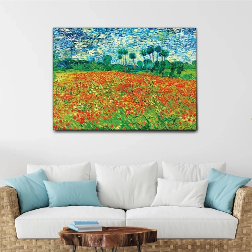 Quadro Poppy fields - astratto - arredo muro - wdesign - macerata - marche