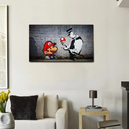 Quadro Super Mario - moderno - arredo muro - wdesign - macerata - marche