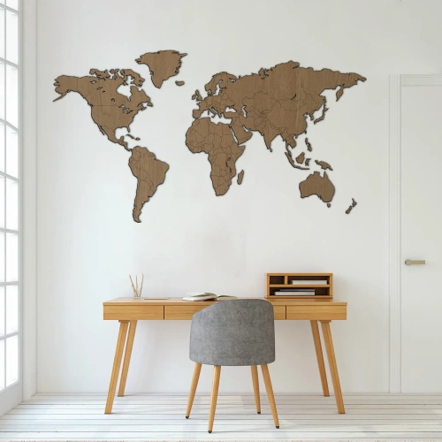 MAPPA DEL MONDO-"ROVERE"