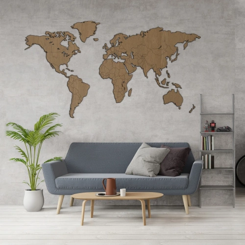 MAPPA DEL MONDO-"ROVERE"