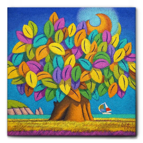 QUADRO "ALBERO-DELLA-FELICITÀ"