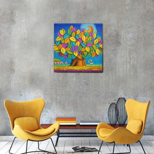 QUADRO "ALBERO-DELLA-FELICITÀ"