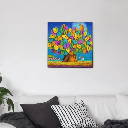 QUADRO "ALBERO-DELLA-FELICITÀ"