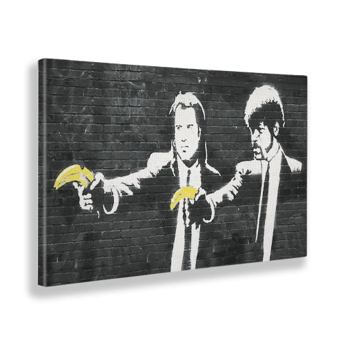 QUADRO "JOHN-TRAVOLTA-CON-BANANA"