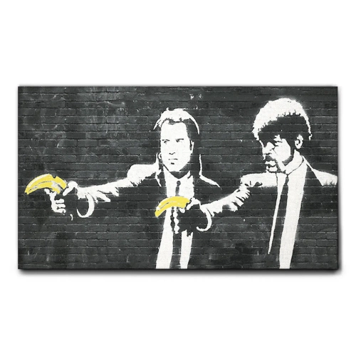 QUADRO "JOHN-TRAVOLTA-CON-BANANA"