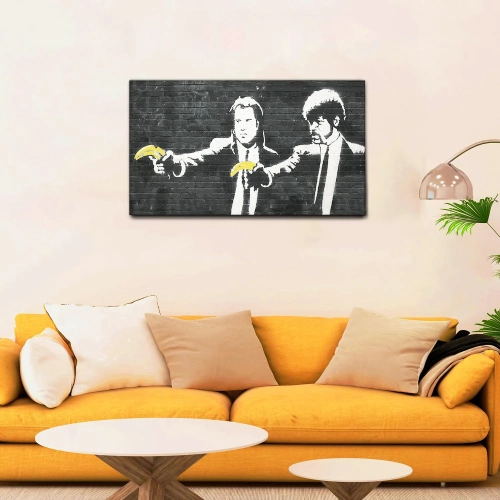 QUADRO "JOHN-TRAVOLTA-CON-BANANA"