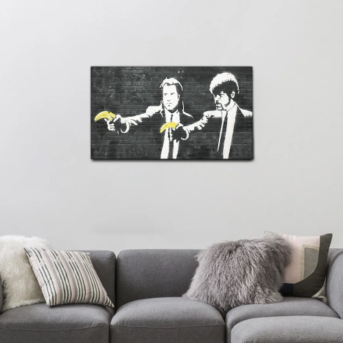 QUADRO "JOHN-TRAVOLTA-CON-BANANA"