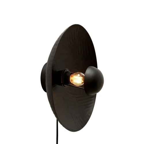 LAMPADA DA PARETE RIBBLE-NERO-OPACO-35CM