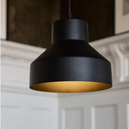 LAMPADA DA SOFFITTO NERA-OPACA