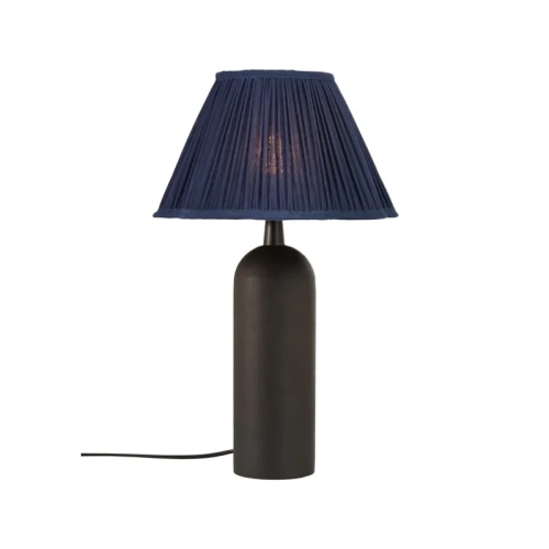 LAMPADA DA TAVOLO RILEY-NERO-BLU-50CM