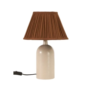 LAMPADA DA TAVOLO RILEY-BEIGE-MARRONE-37CM