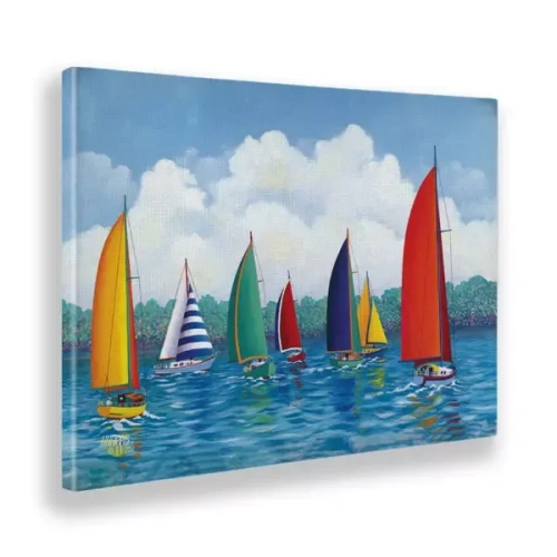 Quadro regata festiva di Hugh Harris