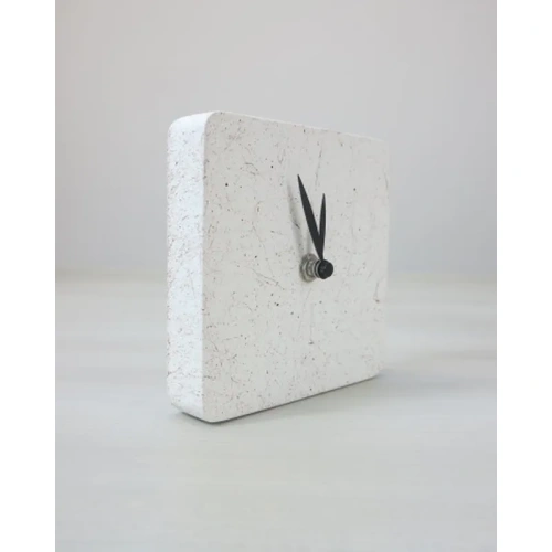 MARBLE CLOCK Orologio d'appoggio effetto marmo