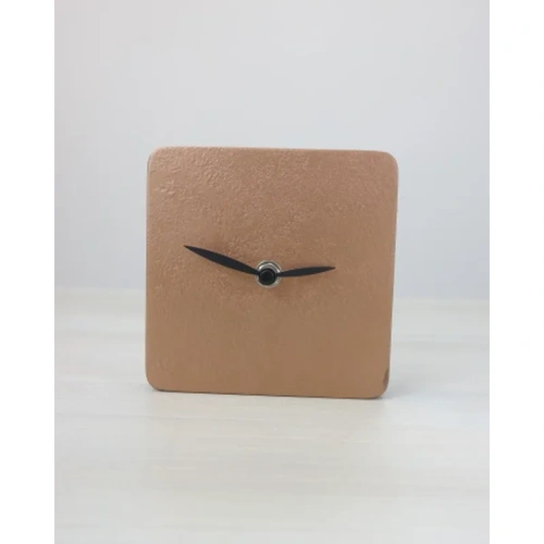 COPPER CLOOCK Orologio in legno verniciatura materica