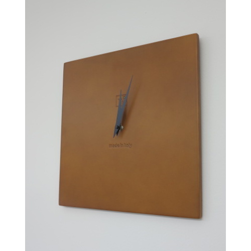 CORTEN CLOCK orologio da parete in legno verniciato