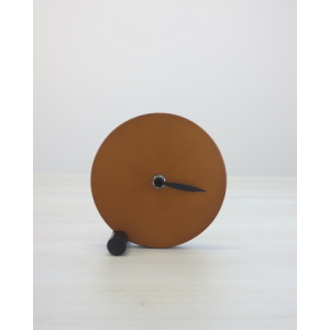 CORTEN CLOCK Orologio rotondo d'appoggio in legno