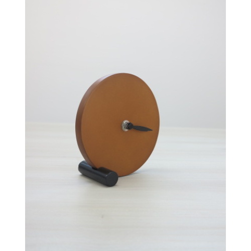 CORTEN CLOOCK Orologio rotondo d'appoggio in legno