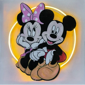 Quadro Led Minni e Topolino